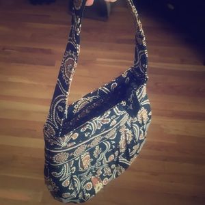 Vera Bradley Black White & Tan small shoulder bag